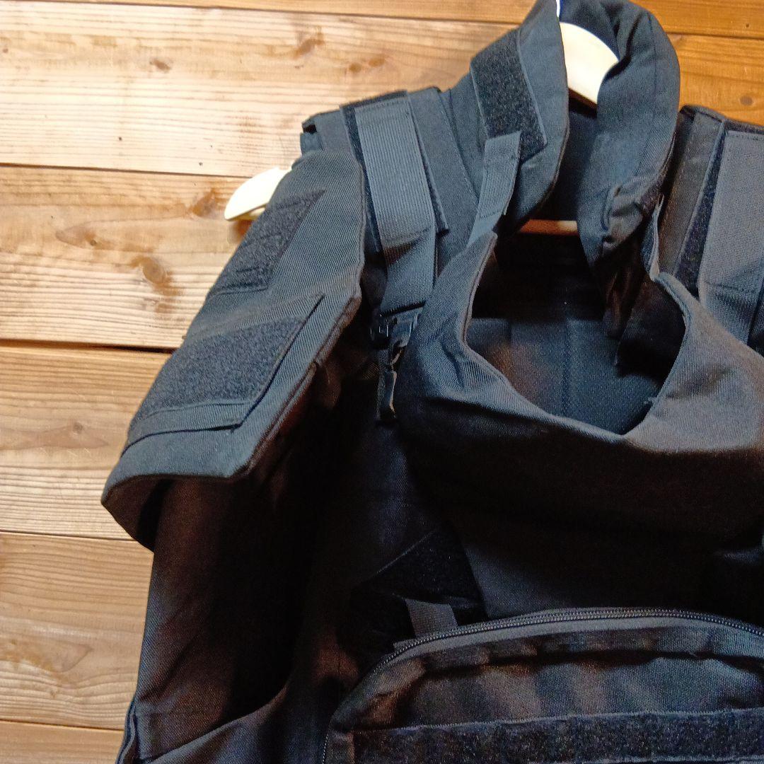 タクティカルベスト ブラック MOLLE　サバゲー用　即発送