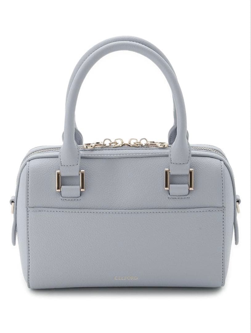 【美品】CELFORD リュタン ビジュースタッズボストンバッグ SAX