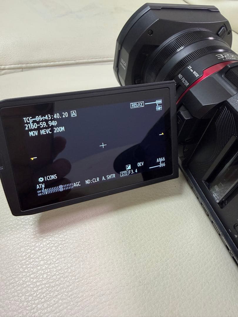 Panasonic 4K ビデオカメラ HC-X1500 展示品　美品