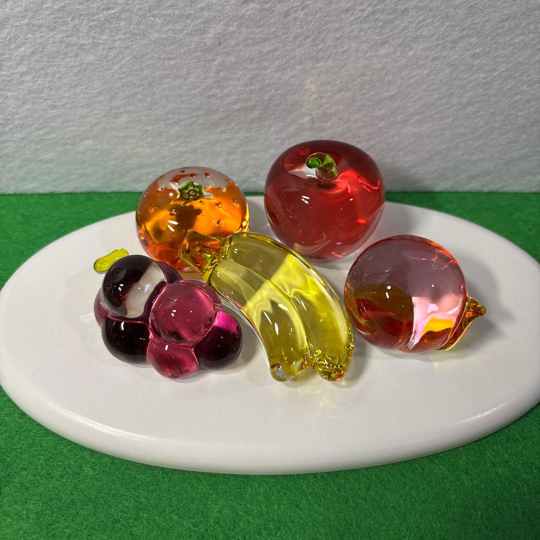 クリスタル野菜と果物　ガラス細工