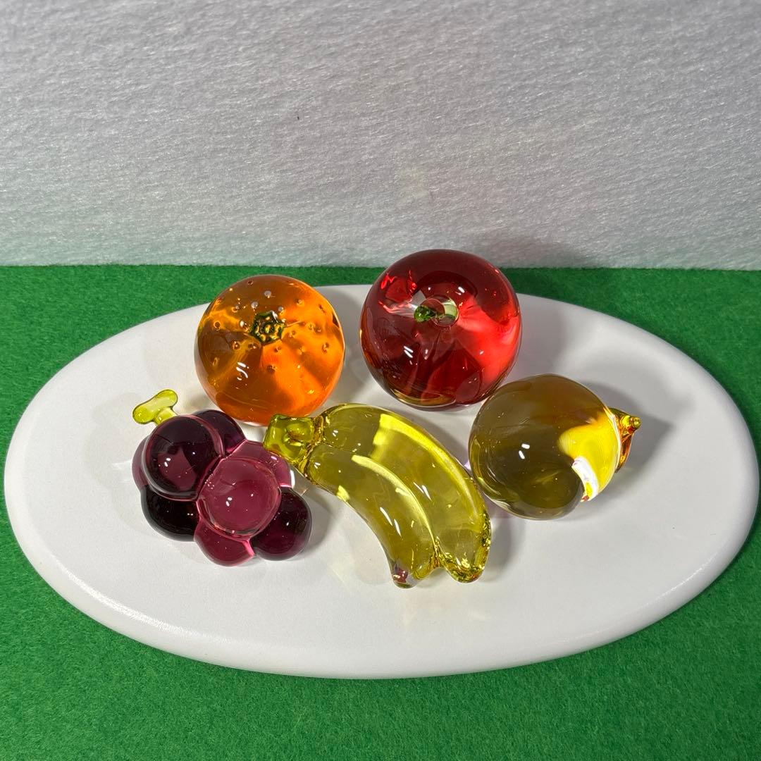クリスタル野菜と果物　ガラス細工