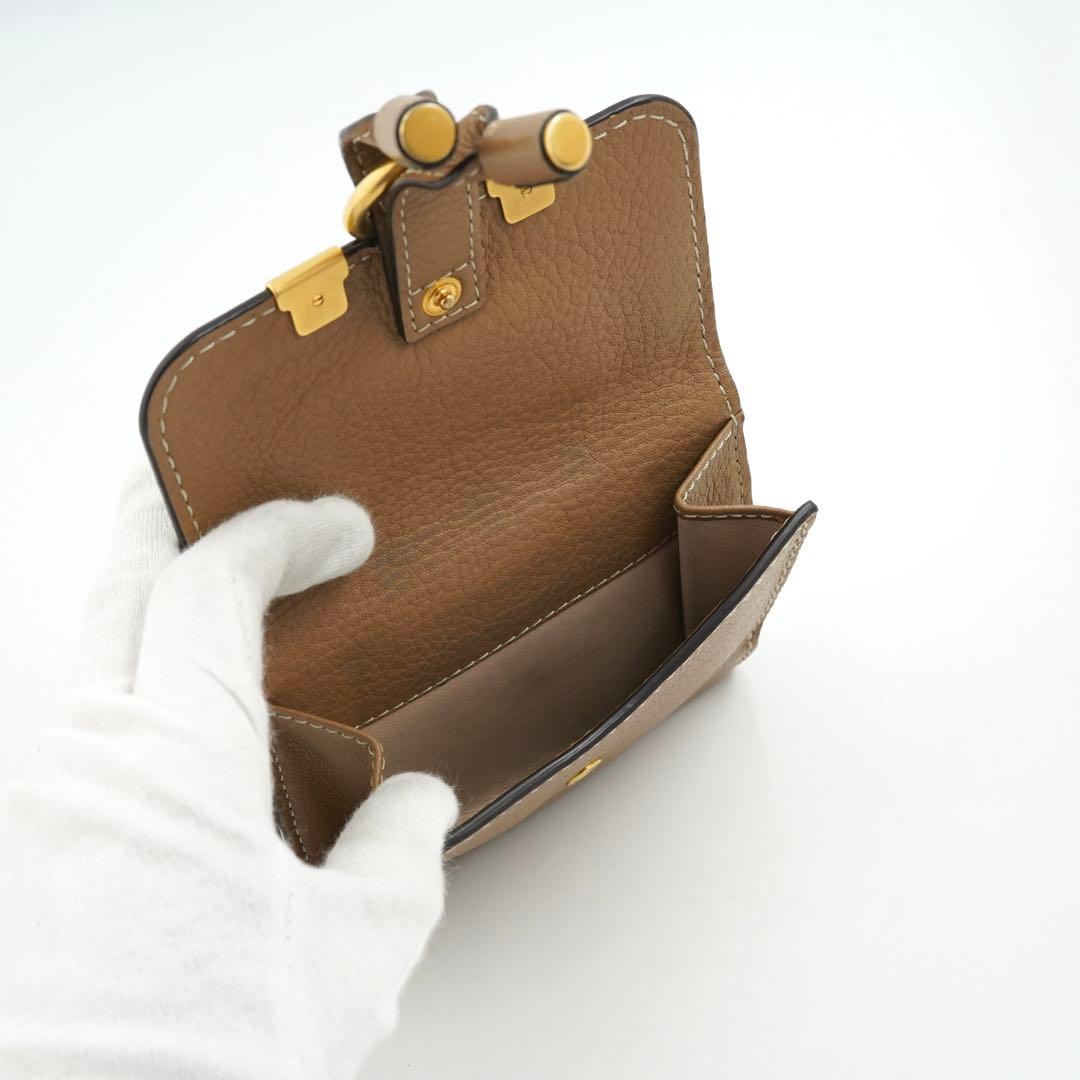 ✨極上美品・箱保存袋付き✨　Chloe クロエ　三つ折り　マーシー　チャーム