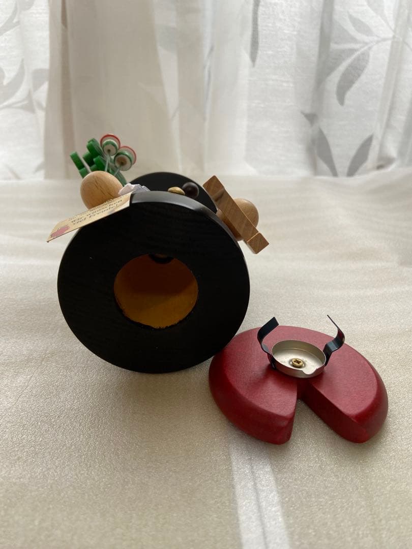 ドイツ製 クリスマス雑貨　お香人形 木製　煙突掃除人 北欧雑貨風 幸運モチーフ