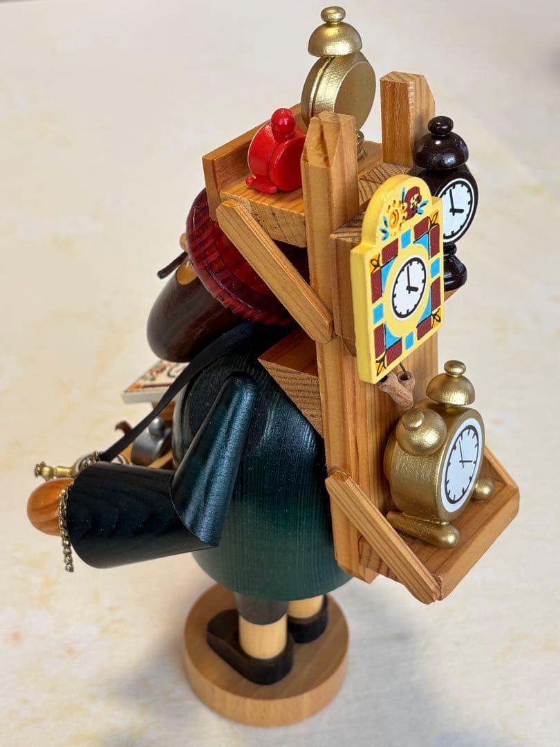 ドイツ製　木工芸品　煙出し人形（パイプ人形）