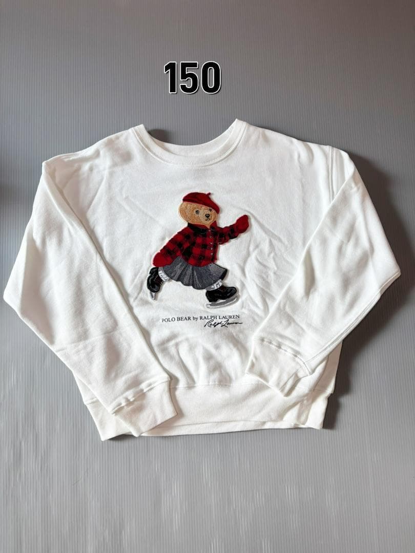 SALE!日本未入荷ガールズL150新作新品ラルフローレンポロベアトレーナー