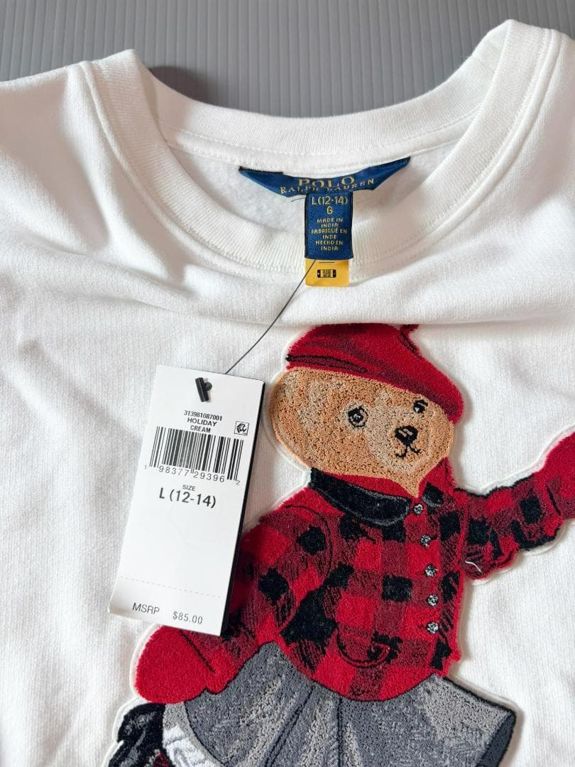 SALE!日本未入荷ガールズL150新作新品ラルフローレンポロベアトレーナー