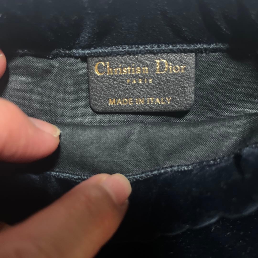 DIOR⭐︎クリスチャンディオール⭐︎ホリデー シューズ入れ　巾着袋　ベルベット素材