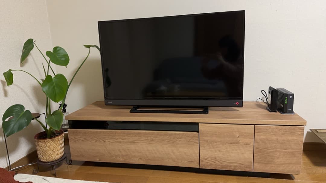 【美品】LOWYA テレビボード 140㎝ / 収納付き