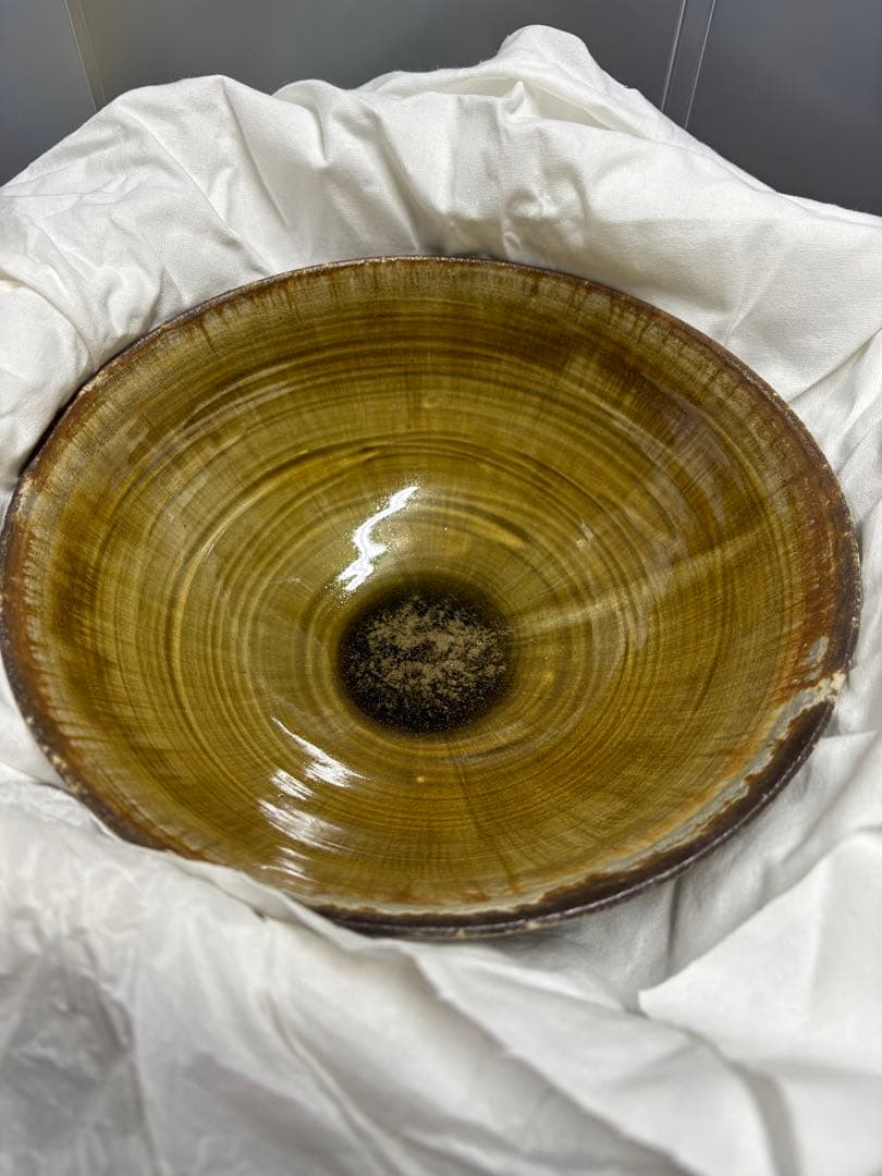 【未使用品】京焼 澤村陶哉造 刷毛目灰被り 音羽山麓 陶芸 陶哉造 陶器 鉢