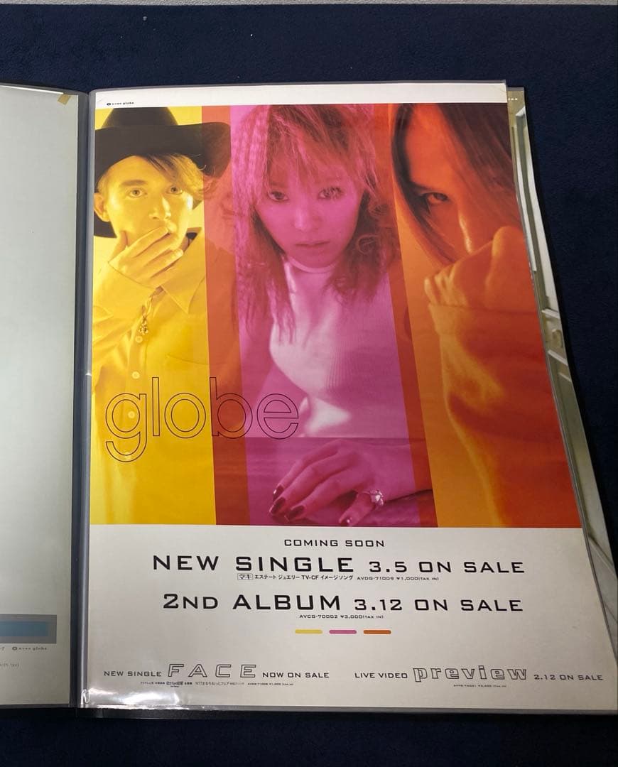 【美品】 globe B2 ポスター FACE