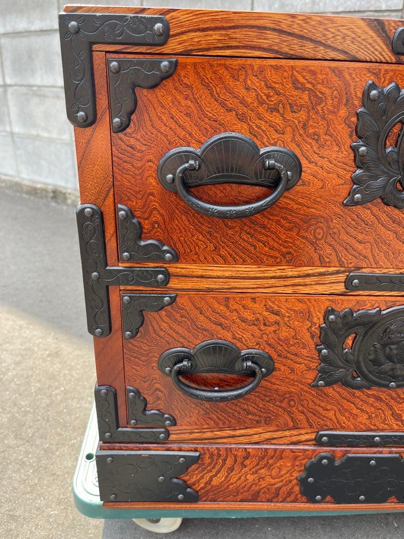 (希少品)けやき箪笥　民芸仙台タンス　工藝ギャラリー　欅