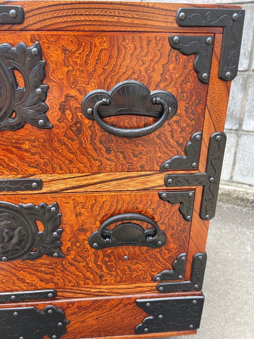 (希少品)けやき箪笥　民芸仙台タンス　工藝ギャラリー　欅