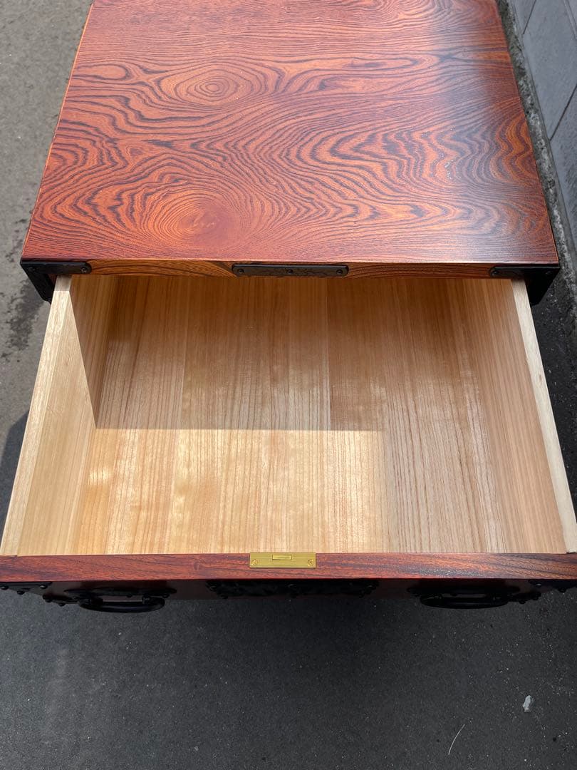 (希少品)けやき箪笥　民芸仙台タンス　工藝ギャラリー　欅