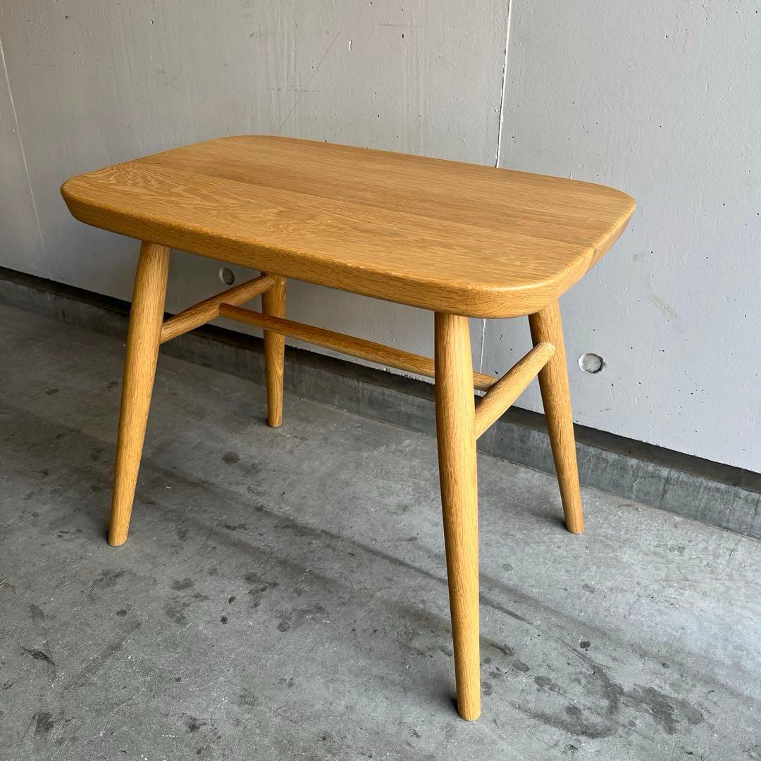 美品・廃盤希少★無印 オーク材スツール・丸脚 リアルファニチャー