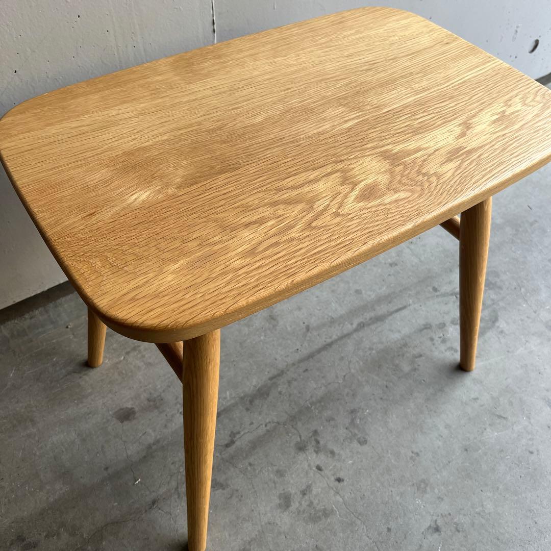 美品・廃盤希少★無印 オーク材スツール・丸脚 リアルファニチャー