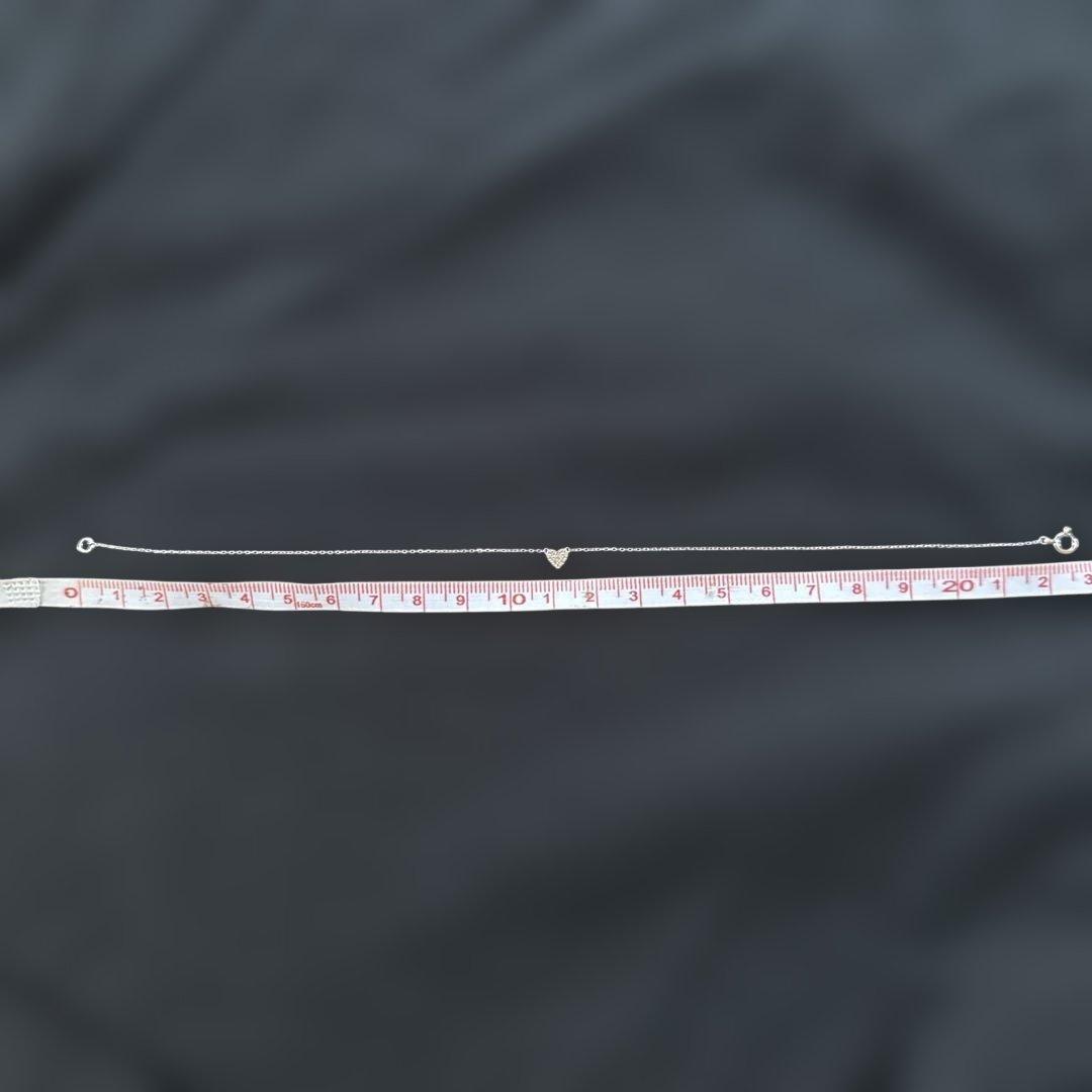 【最終値下げ】AHKAH ハートパヴェ アンクレット ホワイトゴールド アーカー