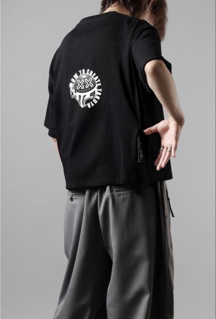 TAKUYA∞の創り方　ハーモニカ クロップドTシャツ/ブラック