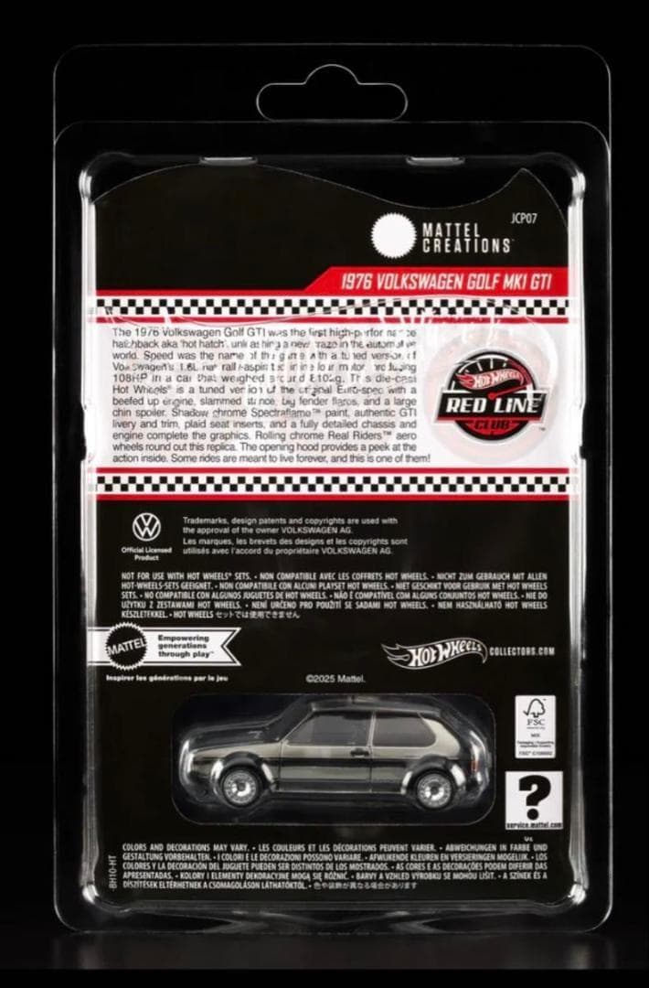 【新品未開封】RLC限定1976 Volkswagen Golf Mk1 GTI