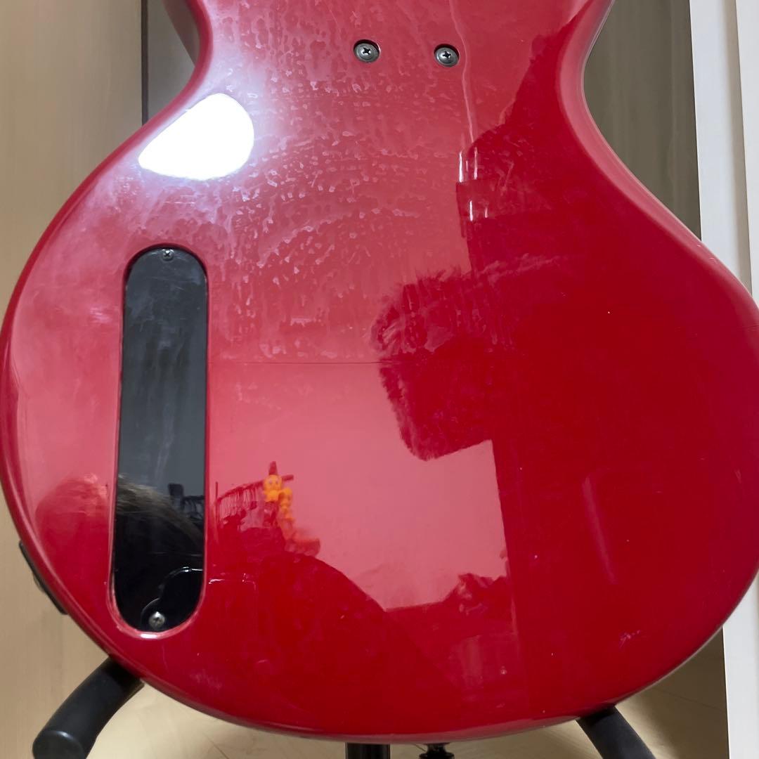 赤色 4弦エレキベース グラスルーツ