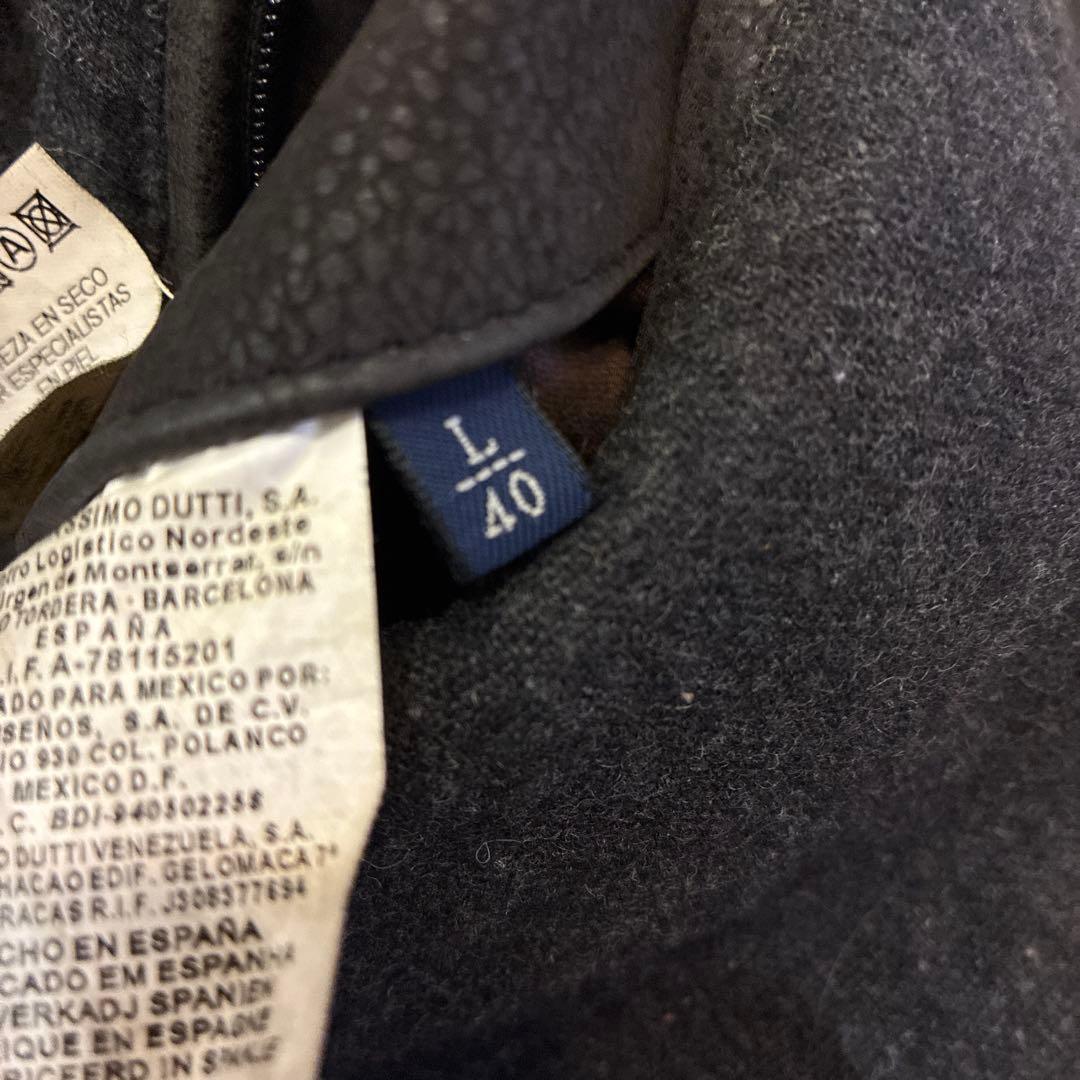 ヴィンテージ レザージャケット 本革 裏地 ウール シボ オールレザー シングル