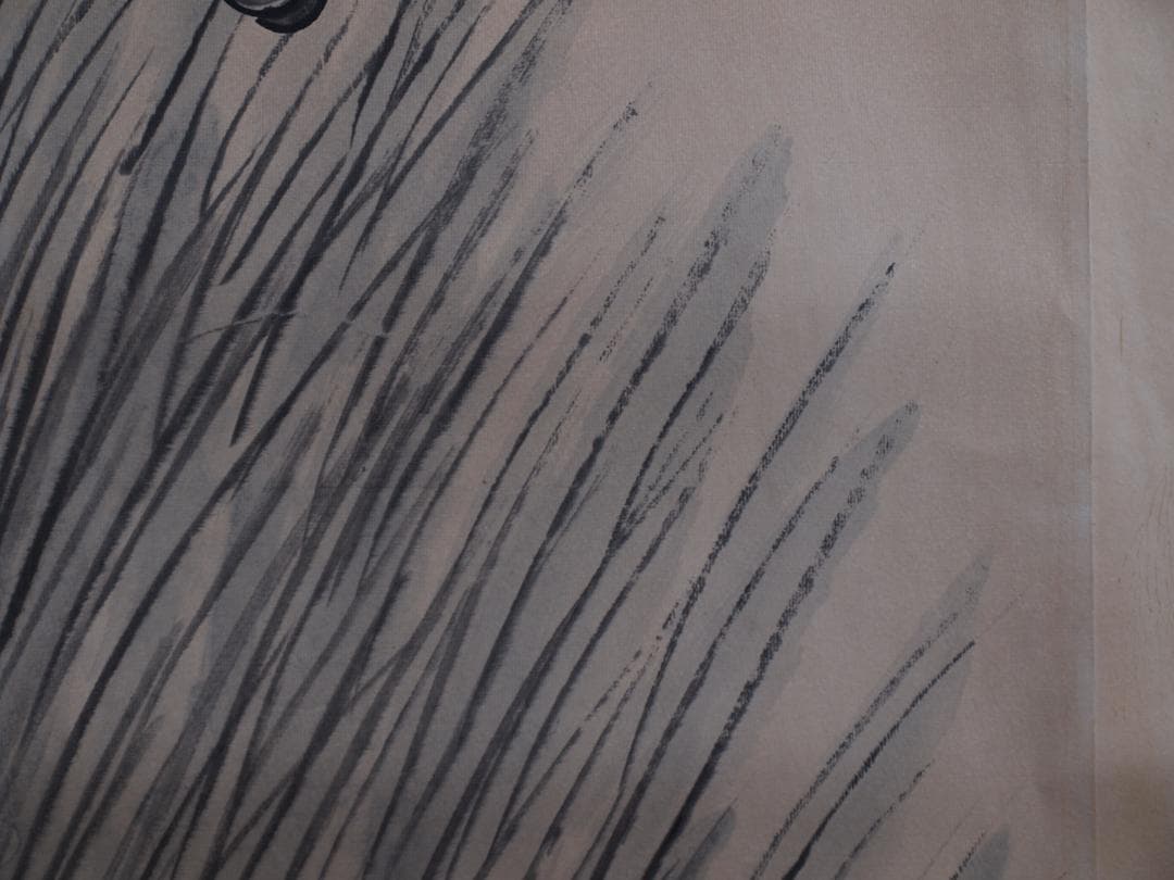 蔵出品 现代の肉筆絵　徐悲鸿作　　人物絵　激安骨董品 DE633C8-3