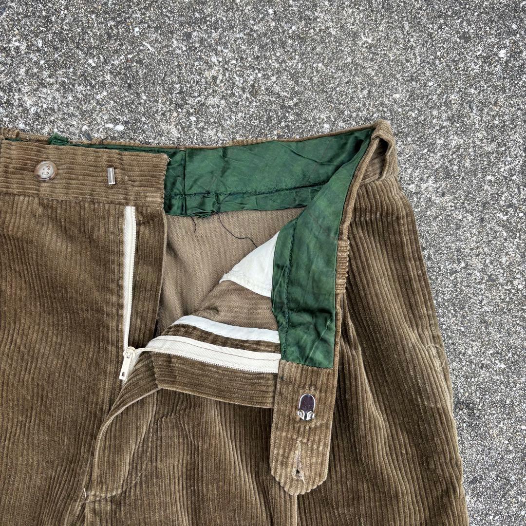 80s フランス製 Euro vintage コーデュロイパンツ 太畝 opti