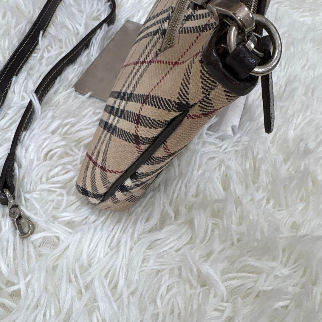 バーバリー ブルーレーベル ショルダーバッグ ノバチェック ポーチ 2way