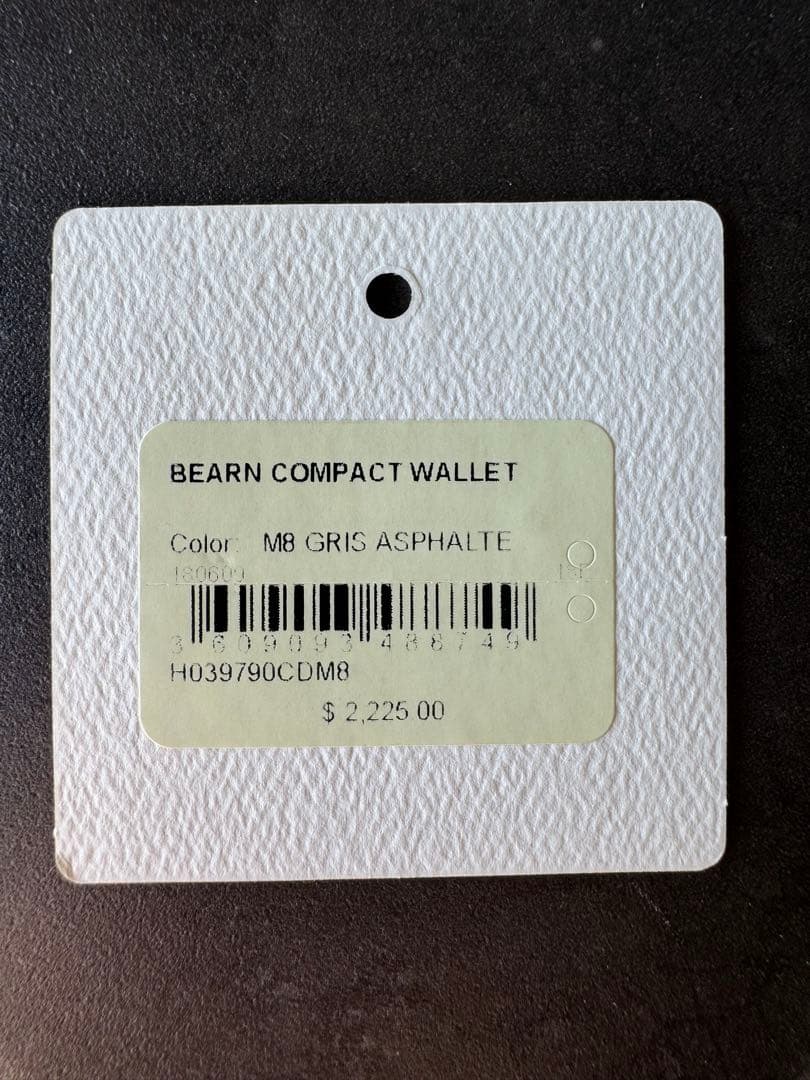 HERMES エルメス べアン コンパクト グリアスファルト ローズゴールド金具