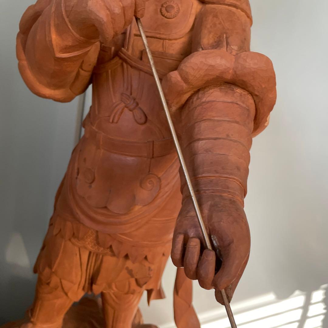 安底羅大将　仏像　約90cm 特大