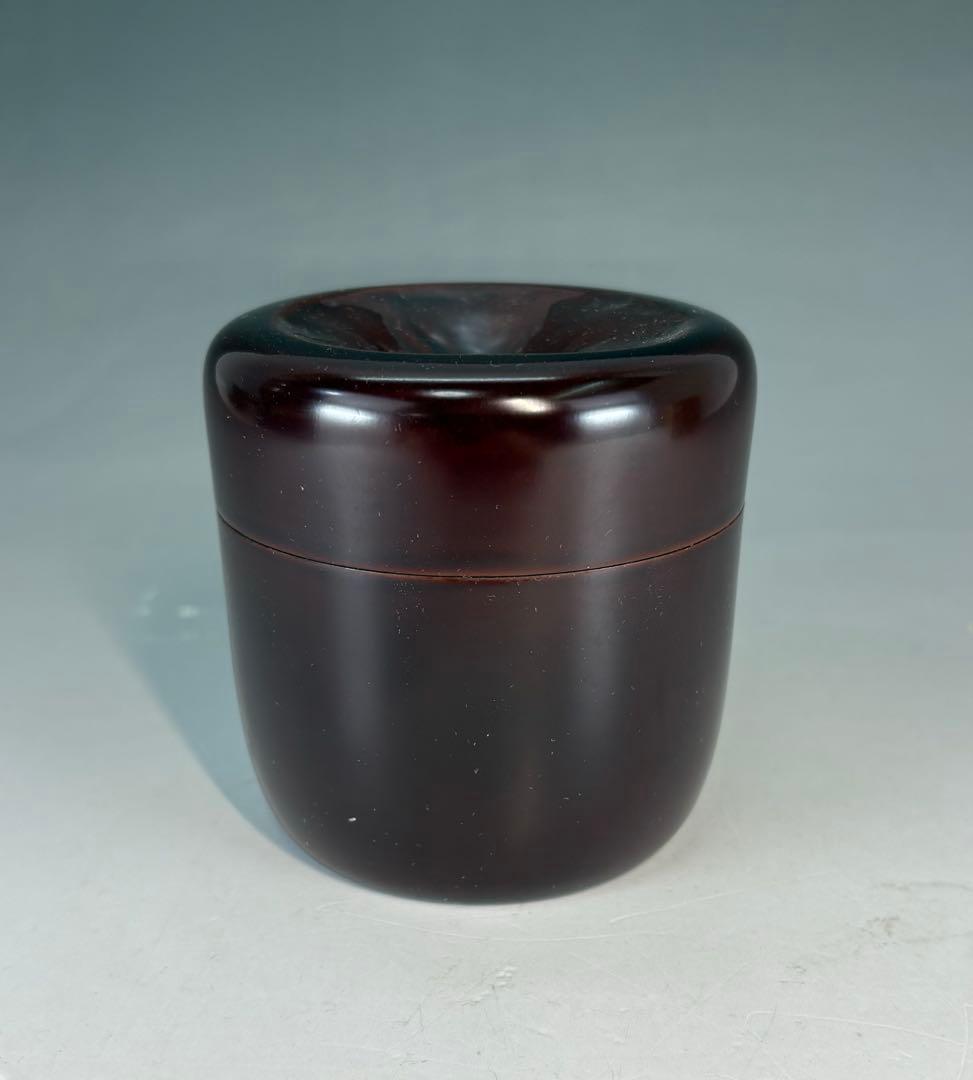 【中古品】平安光入造　嵐山棗（共箱）USED〈税込•送料込〉