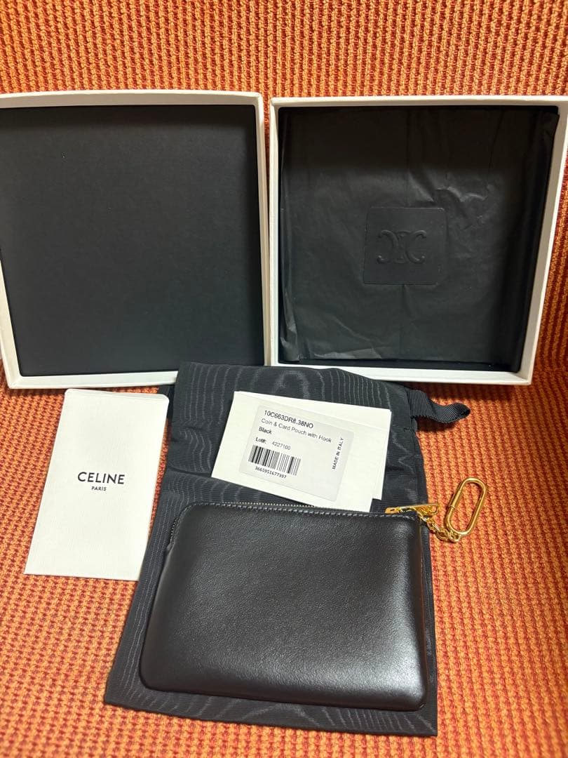 セリーヌ　パース キュイル トリオンフ スムースカーフスキン　小銭入れ