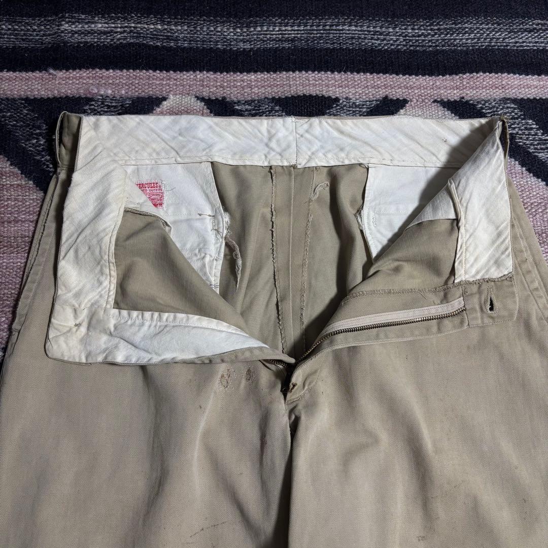 50s 60s HERCULES ワークパンツ　チノパン　ヴィンテージ　usa製