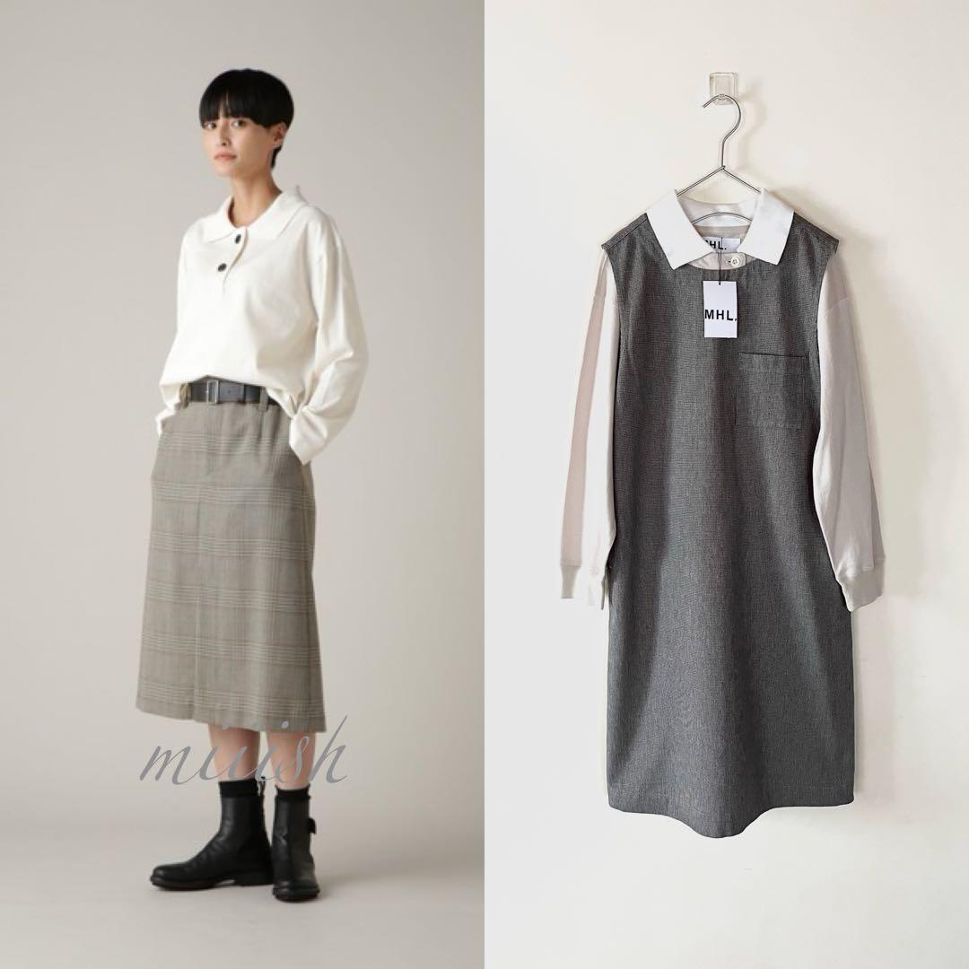 新品タグ付 2025 マーガレットハウエル エアコットン襟付きジャージー