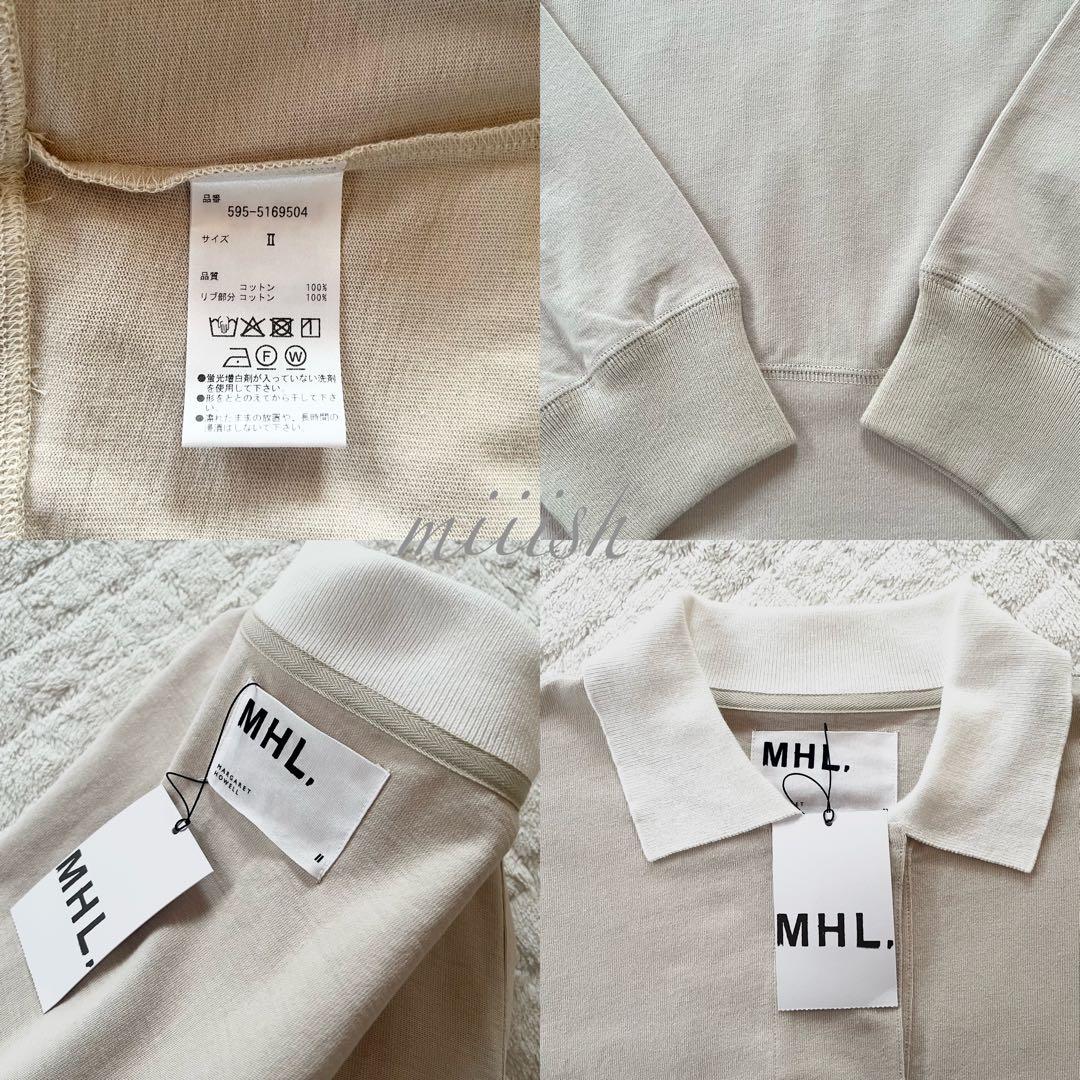 新品タグ付 2025 マーガレットハウエル エアコットン襟付きジャージー