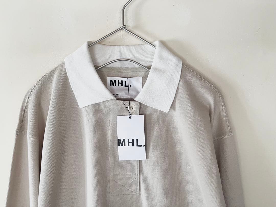 新品タグ付 2025 マーガレットハウエル エアコットン襟付きジャージー