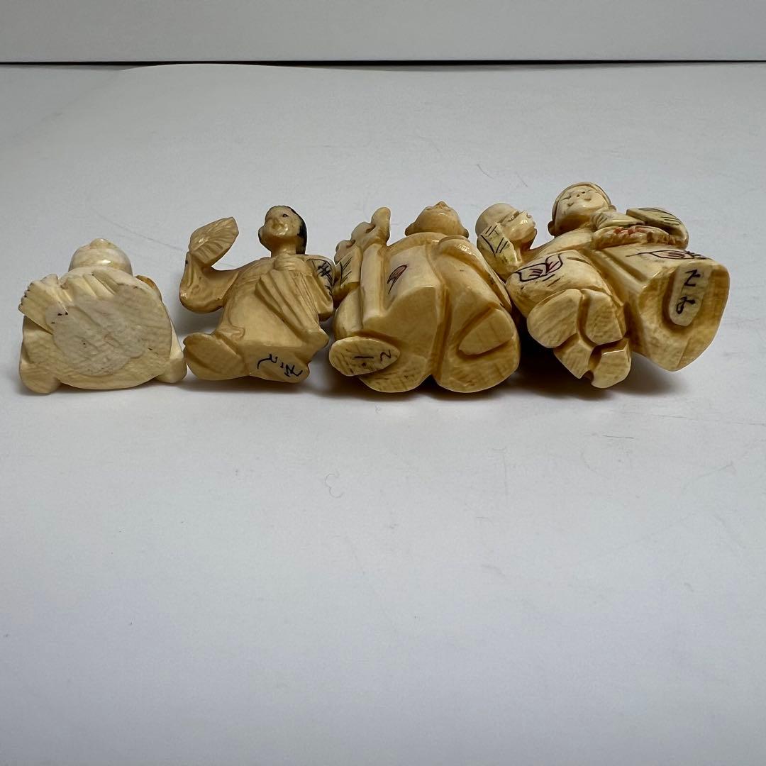 極上　人物根付　色々　9点　132g 東K7-1214☆2F トコサ