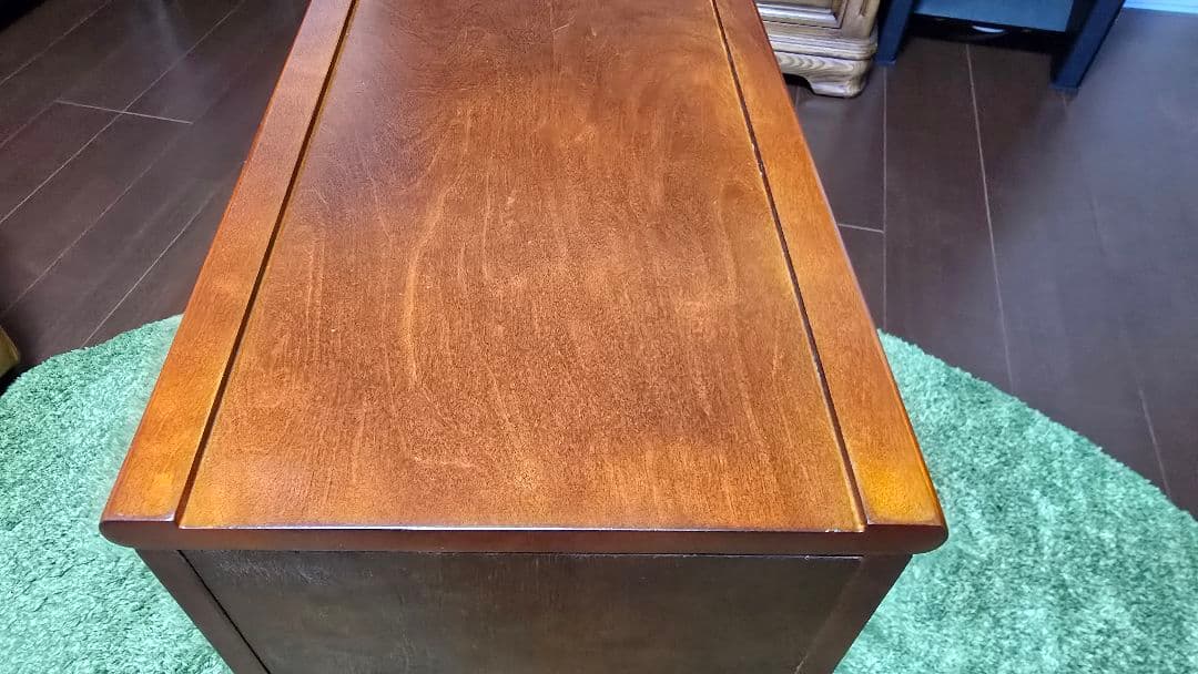 アンティーク風サイドテーブル ベッド横テーブル ソファテーブル 引き出し付き