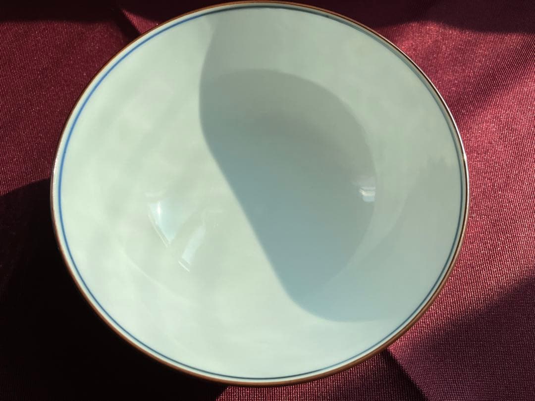 清水焼　平安陽山造　濃牡丹唐草　飯茶碗　夫婦茶碗