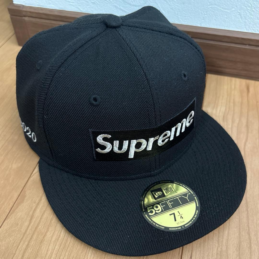 【美品】シュプリーム(supreme) とニューエラ20SS キャップブラック