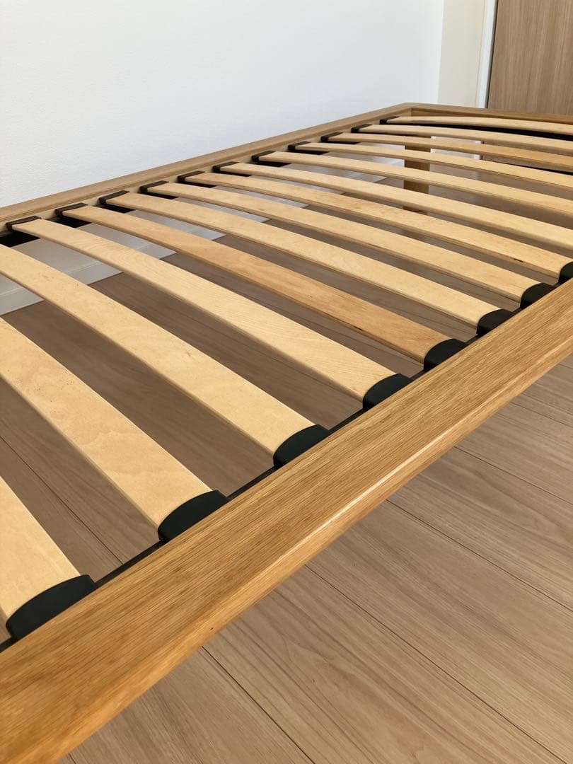 な*つ様 送料込み！　無印良品　ベッドフレーム オーク材　シングル