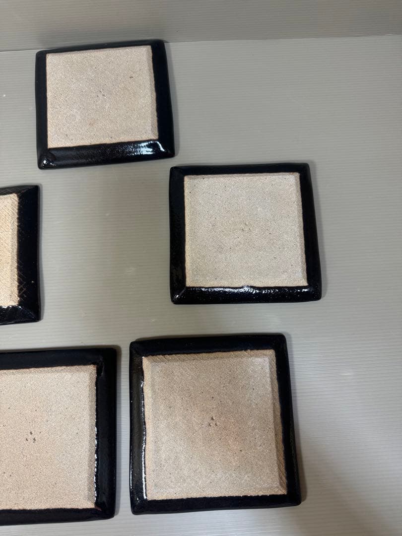 2232 十四代　中里太郎右衛門　唐津木　皿　5客　未使用