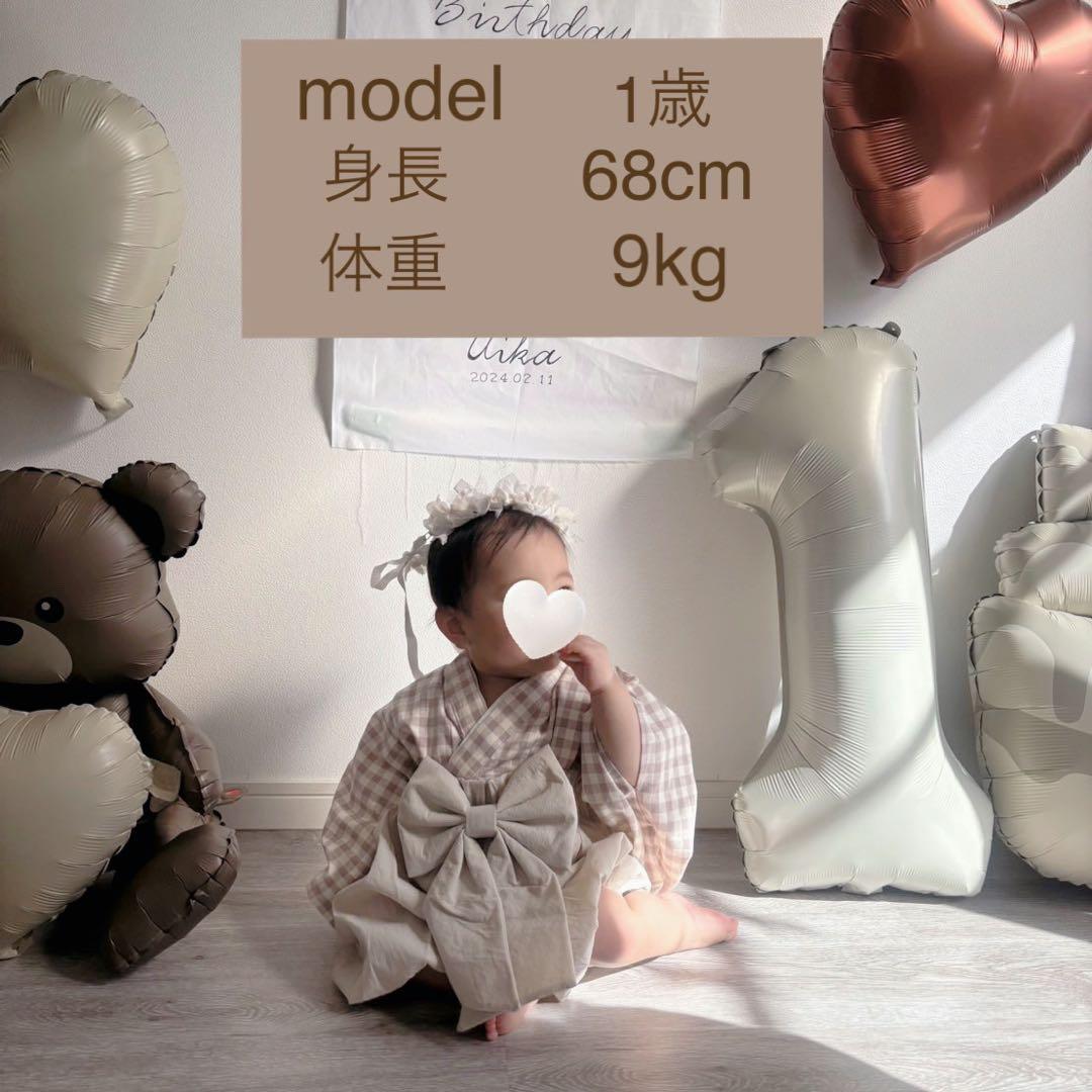 ハンドメイド❁⃘ベビー袴 豪華 くすみピンク レース お食い初め 初節句