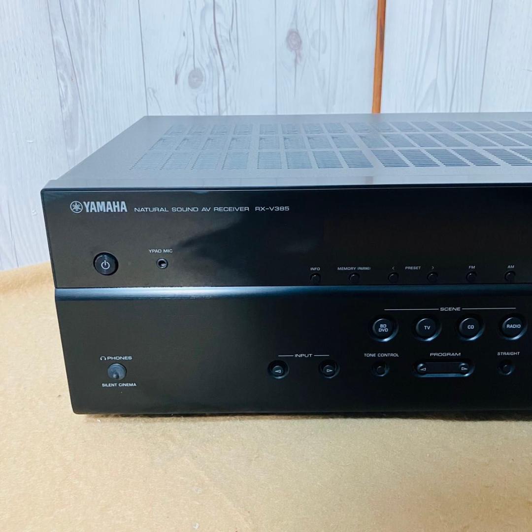 極美品 YAMAHA AVレシーバー RX-V385 ブラック ヤマハ 外箱付き