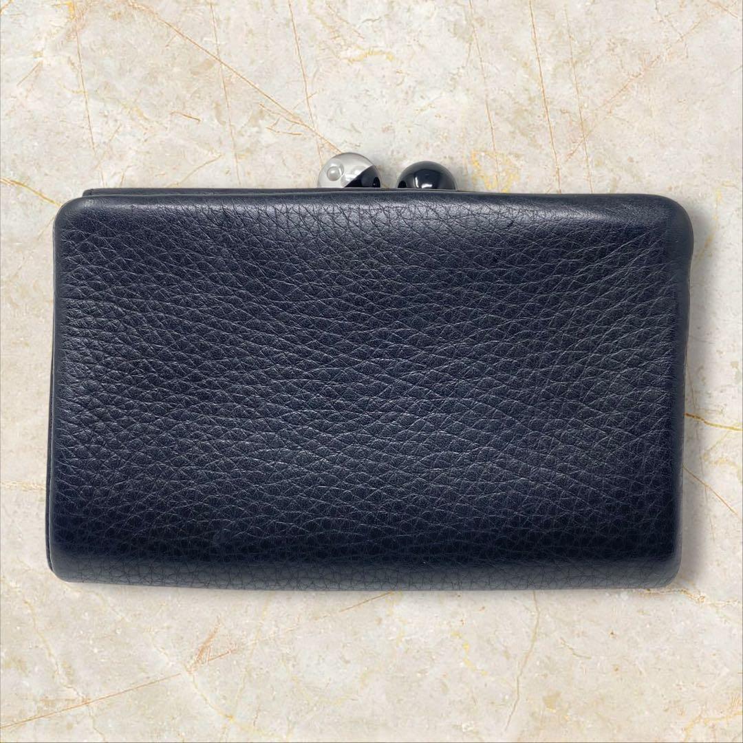 ear PAPILLONNER イアパピヨネ 財布 がま口 ブラック イア 黒