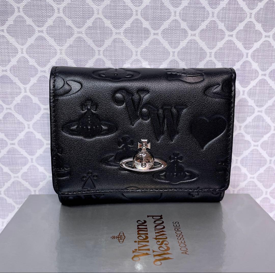 【新作✩内柄も素敵】Vivienne Westwood 三つ折り財布 マット
