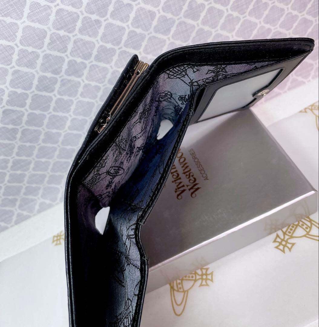 【新作✩内柄も素敵】Vivienne Westwood 三つ折り財布 マット