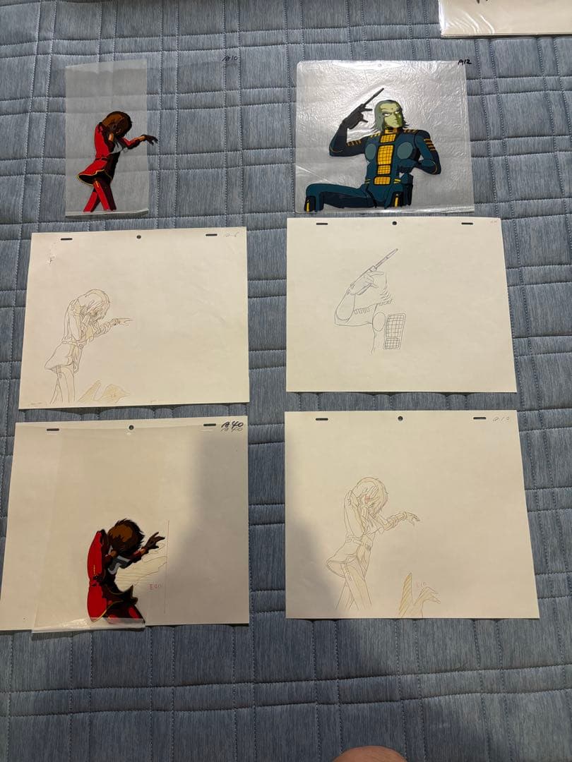 アニメ　キャプテンハーロック　セル画　原画　松本零士