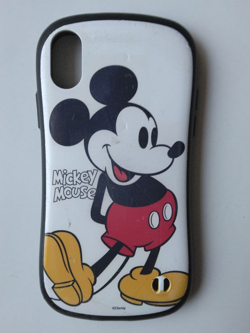 Apple iPhone Xs ホワイト ミッキーマウスケース付き