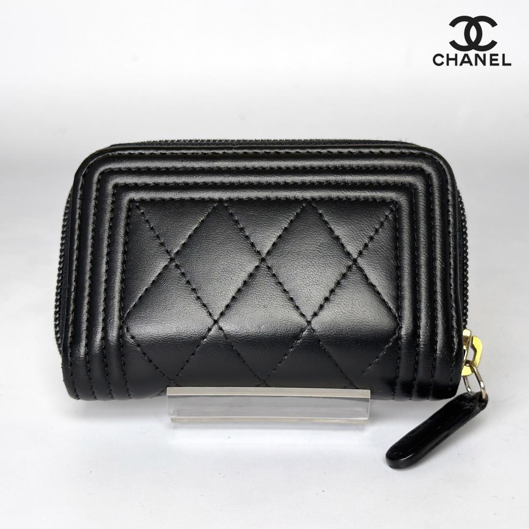 正規品　CHANEL ボーイシャネル　ゴールド金具　小銭入れ　ケース