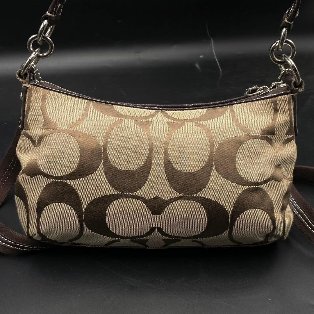 【美品】コーチ 2way ハンドバッグ ショルダー ブラウン 17439